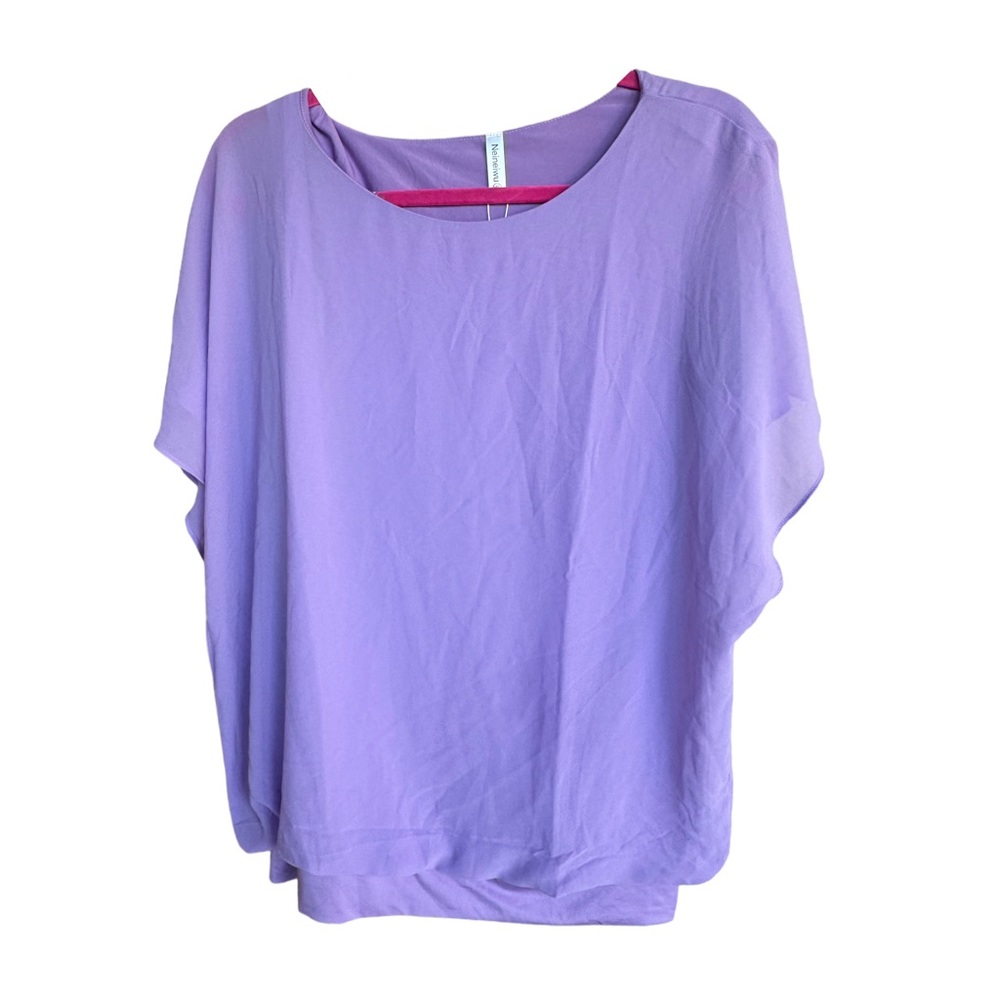 Lavender Chiffon Blouse